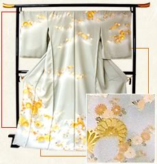 訪問着「菊流し」