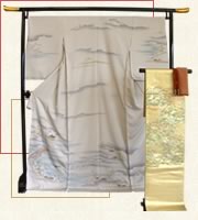 「風景近江八景」×「螺鈿藤袴(錦袋帯)」